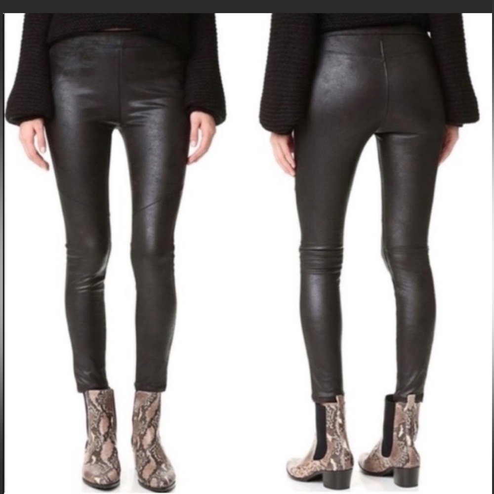 Free People faux leather leggings